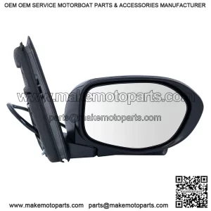 Power Heated Mirror Assembly with Camera, Smooth Paint to Match Black, Compatible with 2014-2017 Honda Odyssey EX & EX-L Passenger Side
