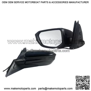 Left Driver Side Door Mirror for 2016-2021 Honda Civic LX SE Sport, Power Mirror, Manual Folding, Non-Heat, Match to Black, Replace 76258-TBA-A02ZA, HO1320283 (3 Pins)
