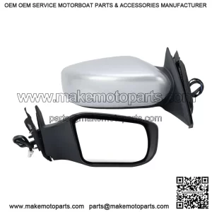 Right Passenger Silver Side Mirror Compatible with Nissan Altima 2013-2018 Sedan, Power Glass, Non-Folding, Non-Heated, Door Mirrors Outside Rear View Mirror, Replace # 963013TH0A