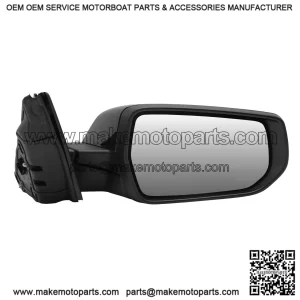 Passenger Side View Mirror Compatible with Chevy Malibu 2016-2022, Blind Spot Detection, Memory, Heated, Turn Signal Light, Manual Folding, 12 Pins, Gloss Black