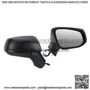 Right Passenger Side Mirror Compatible with Toyota RAV4 2019-2024, Door Mirrors, Power Manual Folding, Non-Heated, 3 Pins