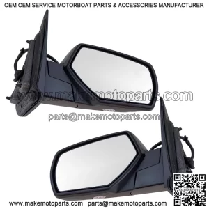 Left and Right Mirror Assembly Set, Power Heated, Memory, Turn Signal, Puddle Light, Power Folding, Compatible with 2014-2018 Chevrolet Silverado 1500, 2015-2019 Silverado 2500 3500 HD, 2014-2018 GMC Sierra 1500