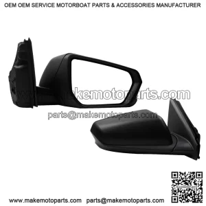 Passenger Side Mirror Compatible with 2018-2023 Chevy Equinox GMC Terrain, Right Rear View Mirror, Black Texture Cover, Manual Folding, Heated, Power Glass, Replace GM1321560 (5 Pins)