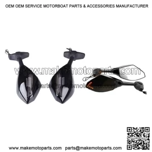 Black LED Turn Signals Side Mirrors ?C for Triumph Daytona 675 955i MT