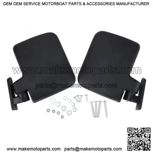 Side Rear View Mirrors ?C Compatible with Club Car, EZGO, and Yamaha Carts