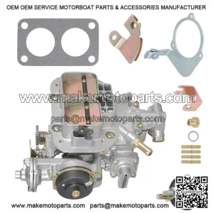 New 38mm x 38mm 2 Barrel Carburetor for Fiat, Renault, Ford, VW, Dodge, Toyota Pickup & Jeep
