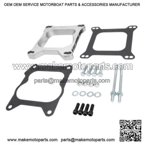 3/4" Open Carburetor Adapter Plate for 9132 4BBL Quadrajet Base Manifolds