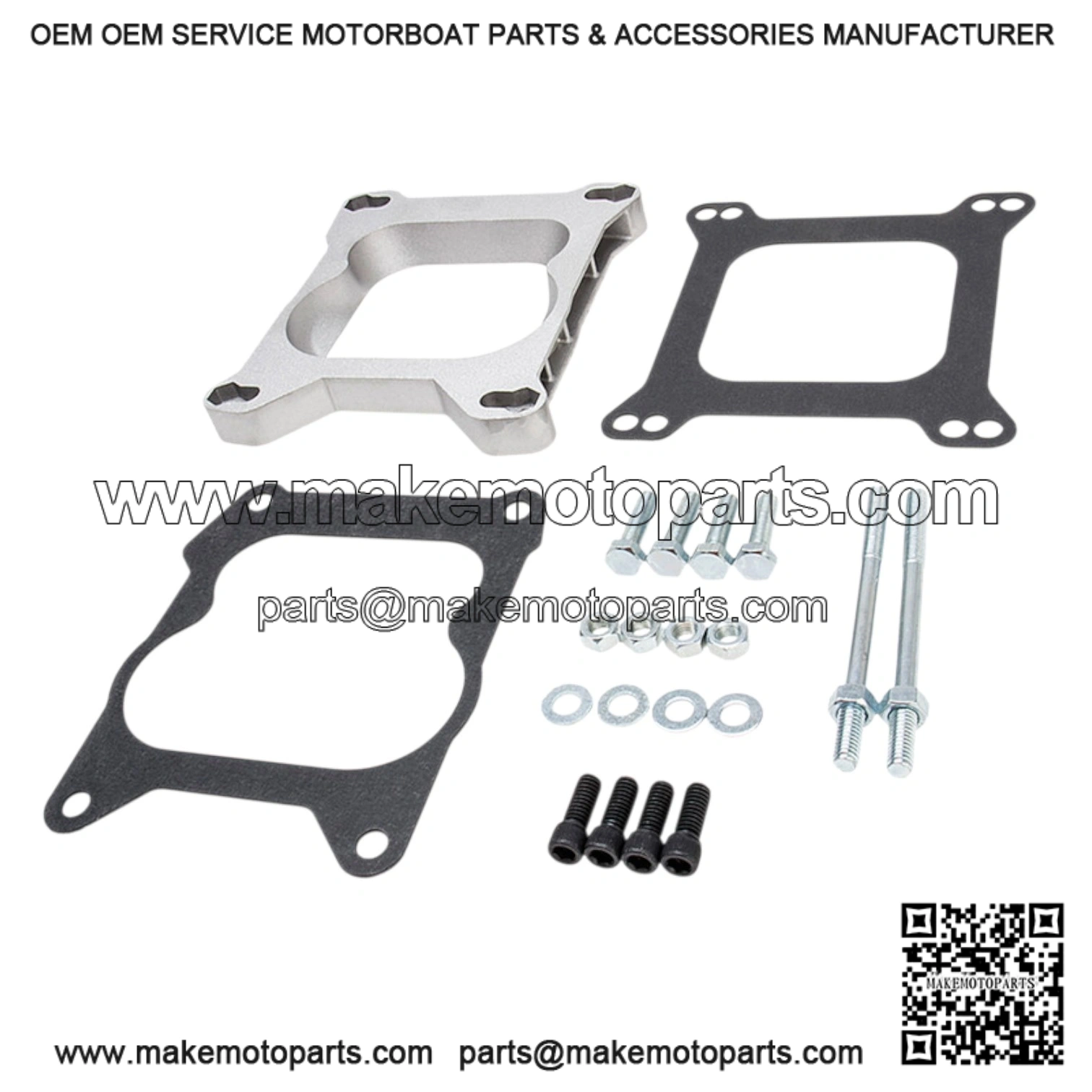 3/4" Open Carburetor Adapter Plate for 9132 4BBL Quadrajet Base Manifolds