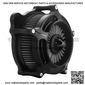 Black Air Intake Filter ?C for Harley Softail FLSTNI FXST Slim FLS 00-15