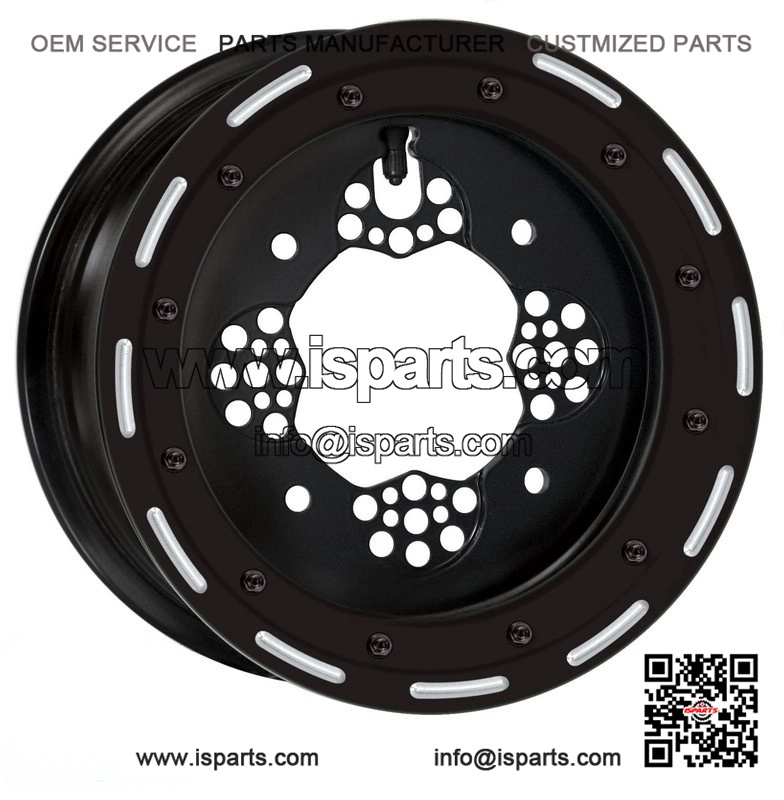 Matte Black Beadlock Wheel for ATV UTV Quad Bike (10x5, 4+1, 4x156)