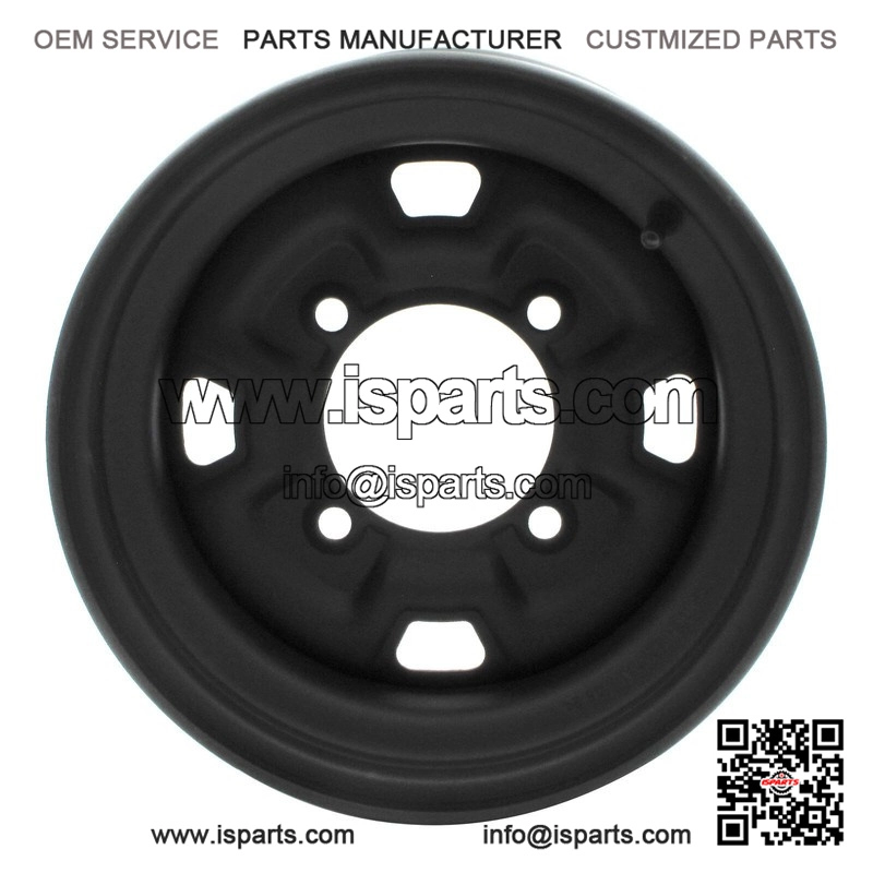 Black Steel Wheel for ATV UTV Quad Bike (12x7, 4x137, +12.7)