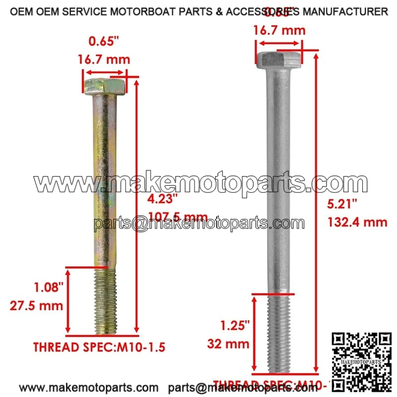Exmark John Deere 126-2928 99-2842 109-9851 1-603321 Deck Wheel Bolt - Image 3