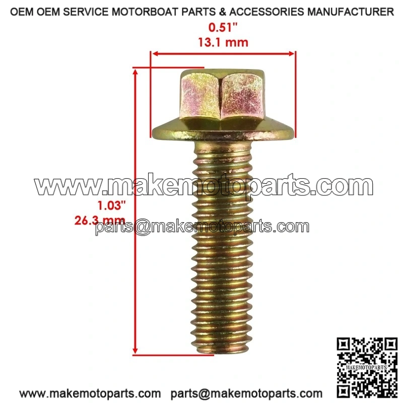Polaris Sportsman XP 1000 2019 2020 2021 2022 Flanged Head Clutch Bolt M6x20 - Image 2