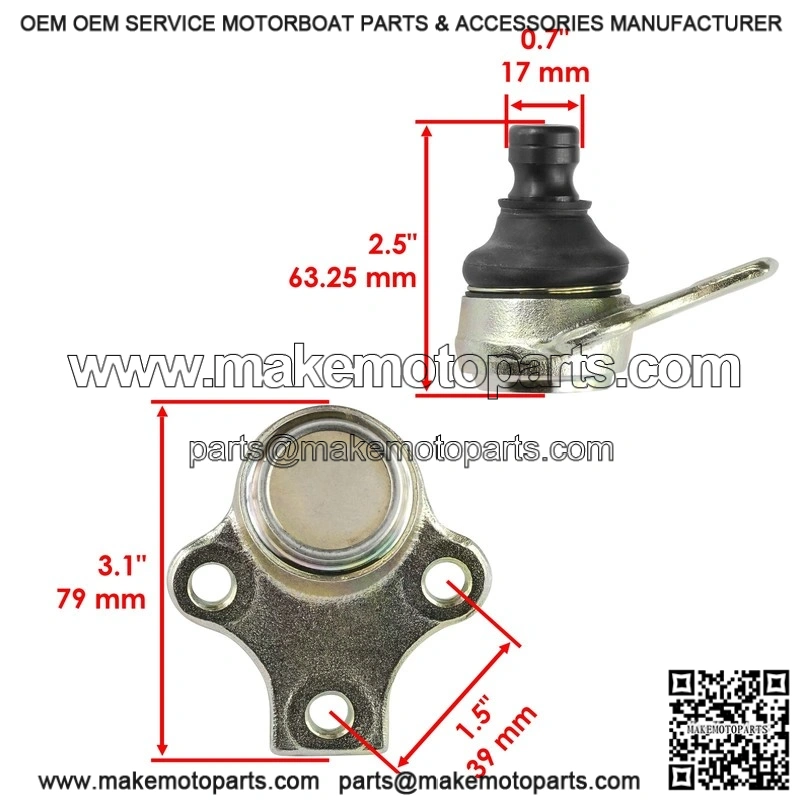 Can-Am Bombardier Outlander 400 XT HO 4X4 2003-2005 2 Lower Ball Joints - Image 2