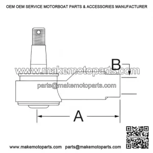 Steering Cylinder Ball Joint Fits Case-IH & Ford/New Holland Compact Tractors, PN:SBA334801512 (SBA334801512)