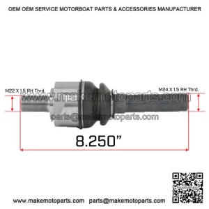 John Deere Backhoe 310J, 310SJ, 410J & More 4WD Front Axle Tie Rod Swivel Joint (AT339807)
