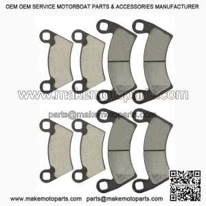 Caltric Front & Rear Brake Pads for Polaris Ranger 800 4x4 EFI (2010-2014) | Complete Brake Set