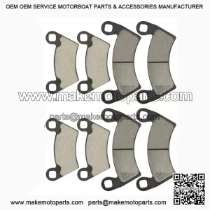 Caltric Front & Rear Brake Pads for Polaris Ranger 700 EFI 4x4 & 6x6 (2008-2009) | Brake Set