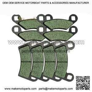 Front and Rear Brake Pads for Polaris RZR 800 S EFI (2008-2014) | Exact Fit for 2009, 2010, 2011, 2012, 2013 Models