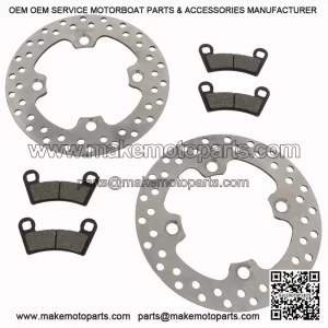 Brake rotors and pads for the Polaris RZR 570 2014 - 2021 front brakes