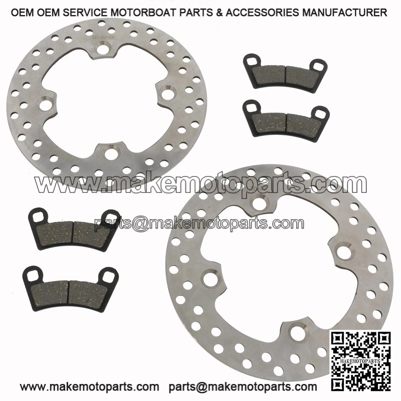 Brake rotors and pads for the Polaris RZR 570 2014 - 2021 front brakes
