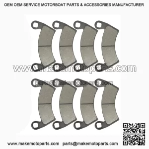 Front & Rear Brake Pads for Polaris Ranger Crew 700 EFI 4x4 (2008-2009) | Replaces OEM Part #2205949