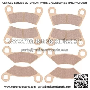 Front & Rear Brake Pads Sintered for Polaris RZR 570 2012-2019, Sintered-golden
