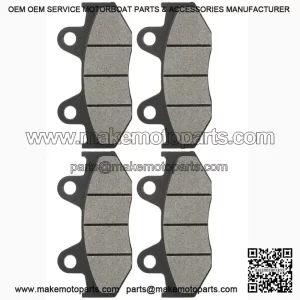 Caltric Front and Rear Brake Pads for for Honda ATC250R 1985 1986