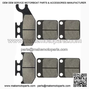 Brake Pads for Grizzly 450 YFM450 4X4 Irs 2007-2008 Front Rear Brakes