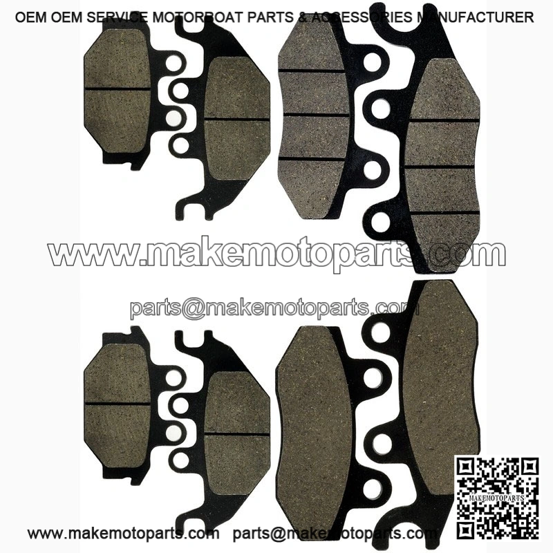Front Rear Brake Pads for Kawasaki Mule Pro-Fx Pro-Fxt KAF820 2015-2016