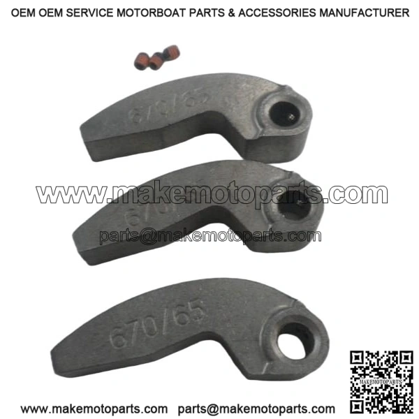 65 Gram Clutch Cam Arms / Weights (3) - New for Arctic Cat Snowmobile, Part 0746-670