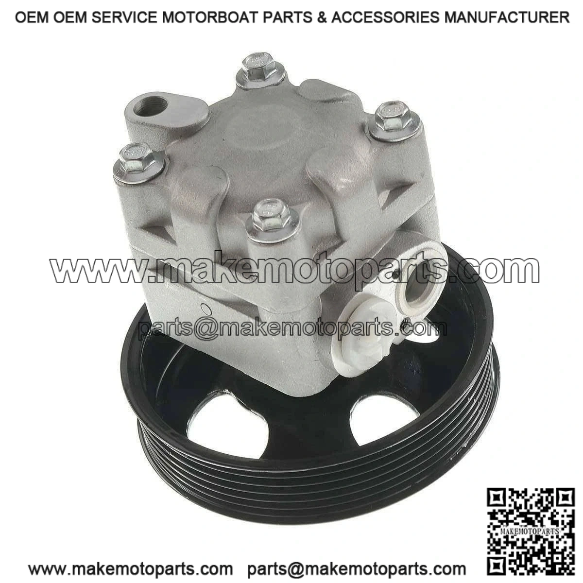 49110-4W000 Power Steering Pump w/ Pulley and Hose Barb for 3.5L Nissan Pathfinder 2001-2004