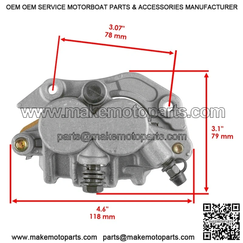 For Yamaha YZ250F 2007-2015 / YZ250 2008-2016 Front Brake Caliper W/Pads - Image 2