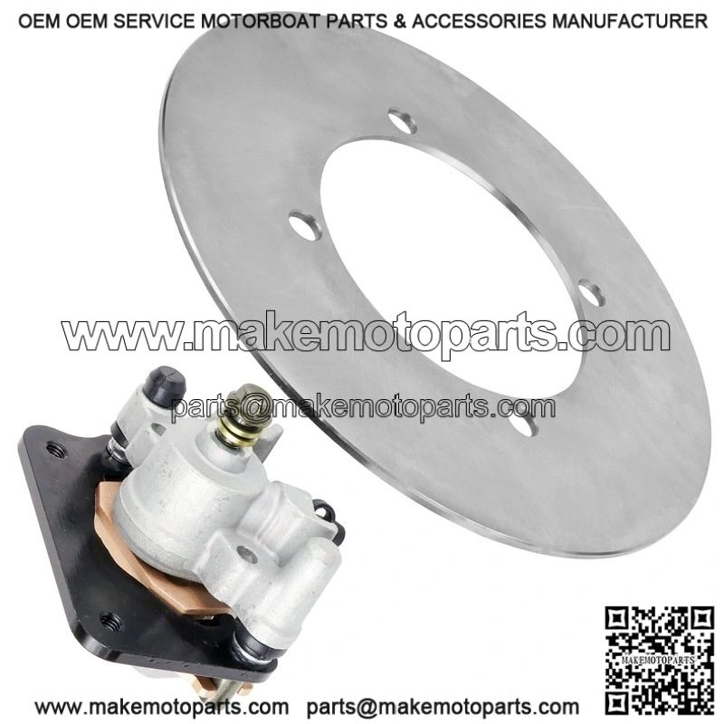 Fits Yamaha Kodiak 450 YFM450F 4x4 2005-2006 Rear Brake Rotor Disc w/ Caliper - Image 3
