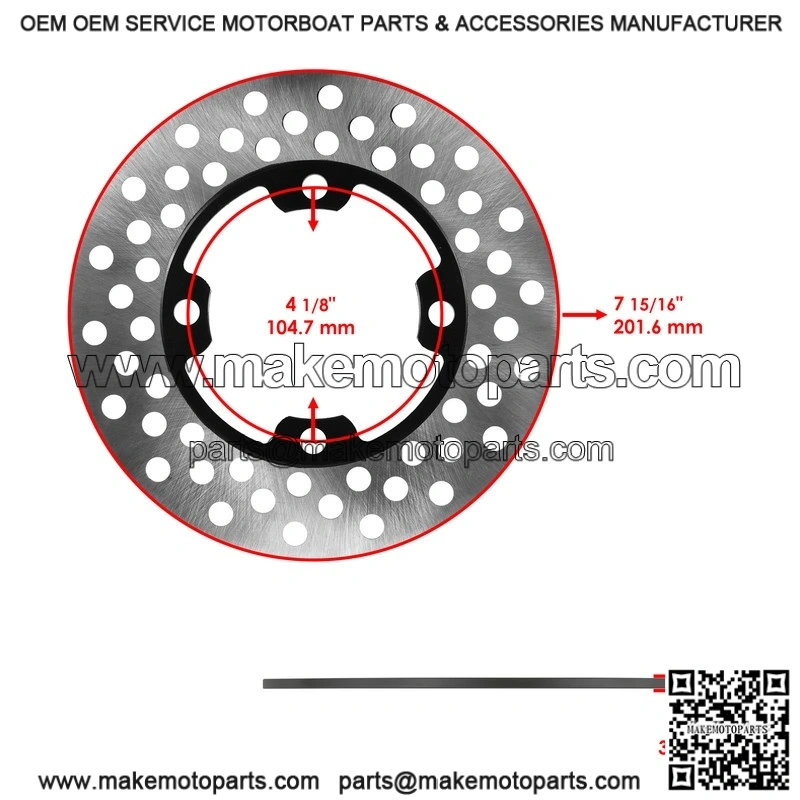 For Yamaha Kodiak 400 YFM400 2x4 4x4 2003-2006 Front Brake Disc w/ Left Caliper - Image 2