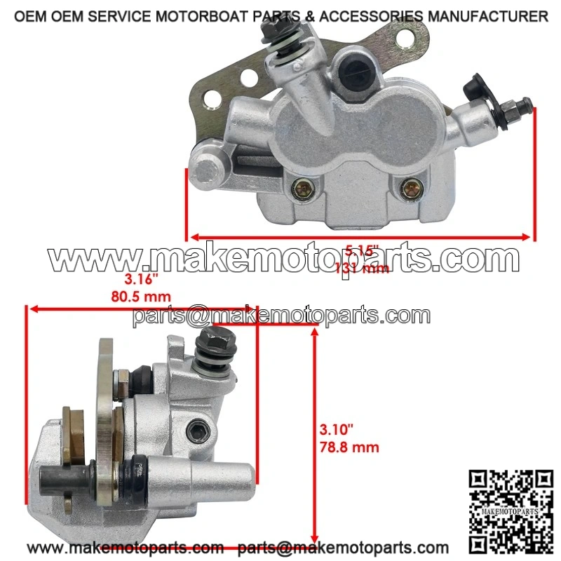 For Suzuki LT R450 LTR450 QuadRacer 2006-2011 Front Left Brake Caliper W/ Pads - Image 2