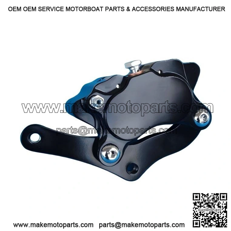 Black Brake Caliper ?C 4 Piston for Harley DNA Midwest FXST & Choppers Glide Front End