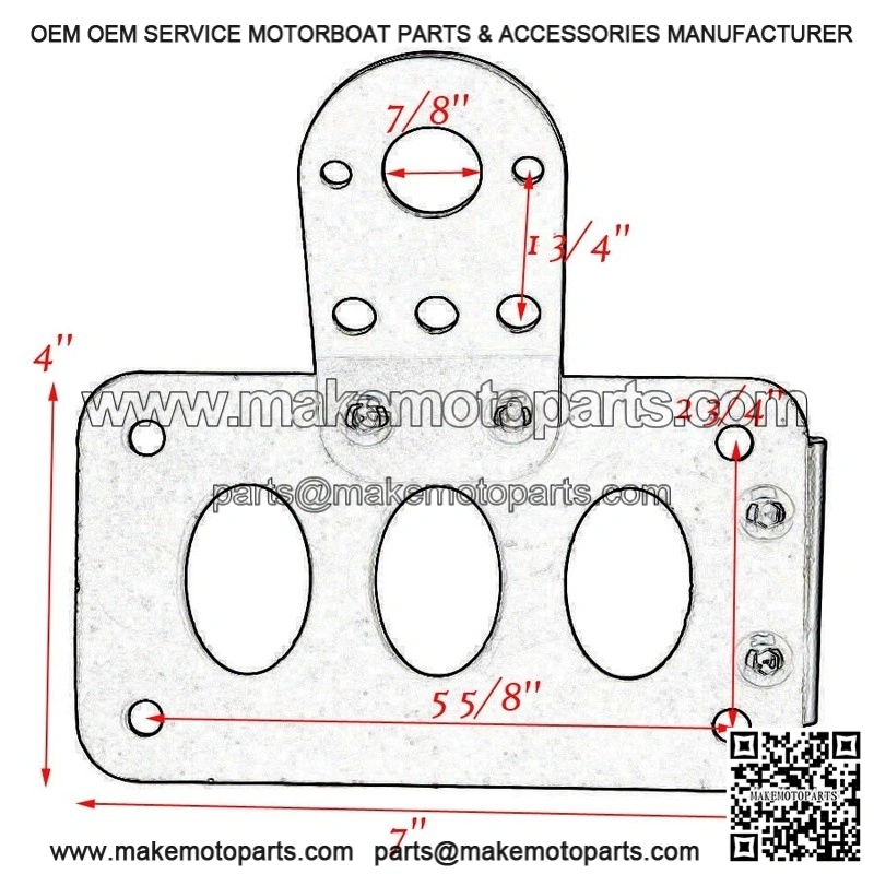 Side Mount License Plate Bracket Holder ?C for Harley Touring Road King - Image 2