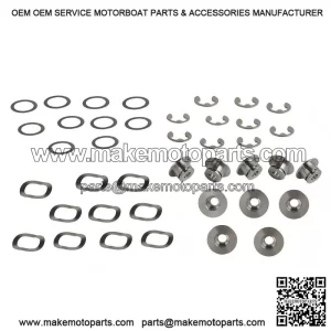 Titanium Alloy Brake Disc Bobbins Kit with Circlips ?C Universal for Motorcycles