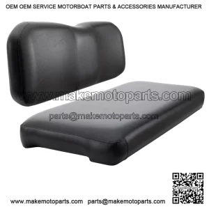 Replacement Rear Flip Seat Cushions for Club Car Precedent & Tempo - Black