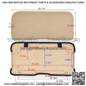 Front Seat Cushion ?C Tan ?C for EZGO RXV