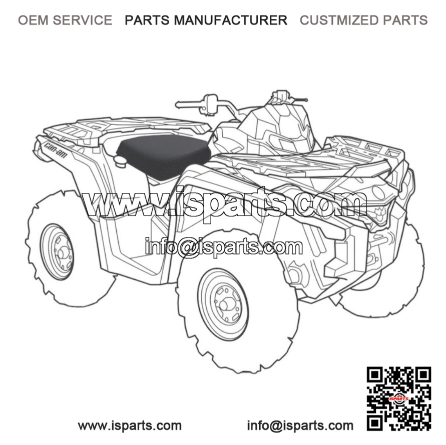 Canvas Seat Cover for Can-Am Outlander Gen 2 450, 500, 650, 800, 1000 (2012 and Newer)
