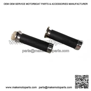 Pair of Knobs with Chrome Studs (CM29003) for VESPA PX 125/150/200.