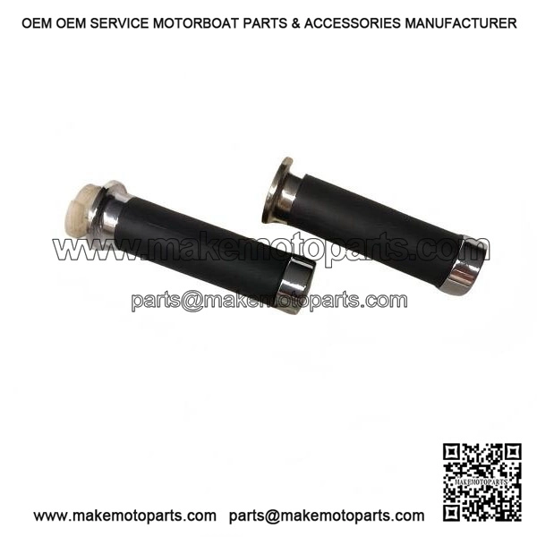 Pair of Knobs with Chrome Studs (CM29003) for VESPA PX 125/150/200.