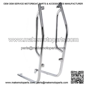 Chrome Legshield / Floorboard Crash Bars for VESPA PX125E, PX150E & PX200E (1984-2016).