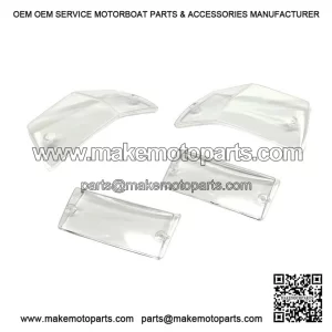 Clear Lexus-Style Front & Rear Indicator Lens Set (Left/Right) for VESPA PX, PE & T5.