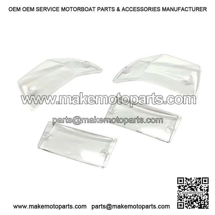 Clear Lexus-Style Front & Rear Indicator Lens Set (Left/Right) for VESPA PX, PE & T5.