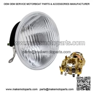 Glass Front Headlight Unit for VESPA PX125E, PX150E & PX200E (1984-1997).