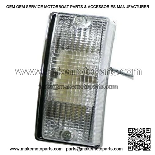 Complete Chrome Front Left Arrow / Indicator for Vespa PX 80/100/125/150/200.