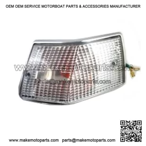 Complete Rear Right Chrome Edge / Arrow Indicator for Vespa PX, Rainbow, ETS & T5.